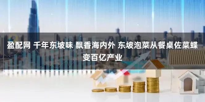 盈配网 千年东坡味 飘香海内外 东坡泡菜从餐桌佐菜蝶变百亿产业